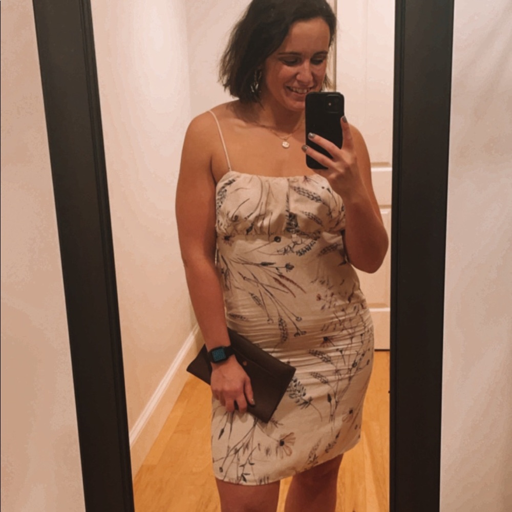 Fall Linen Blend Dress